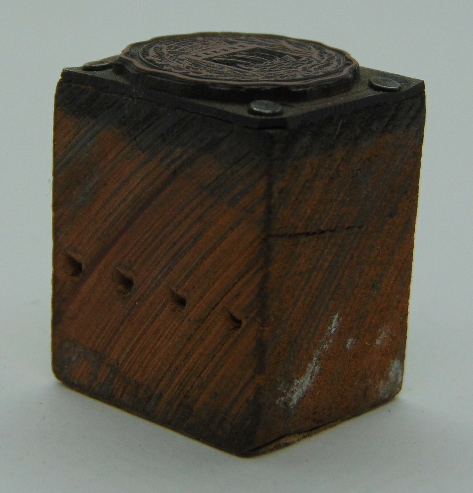 Printing Letterpress Printers Block Wreath Crown Ship