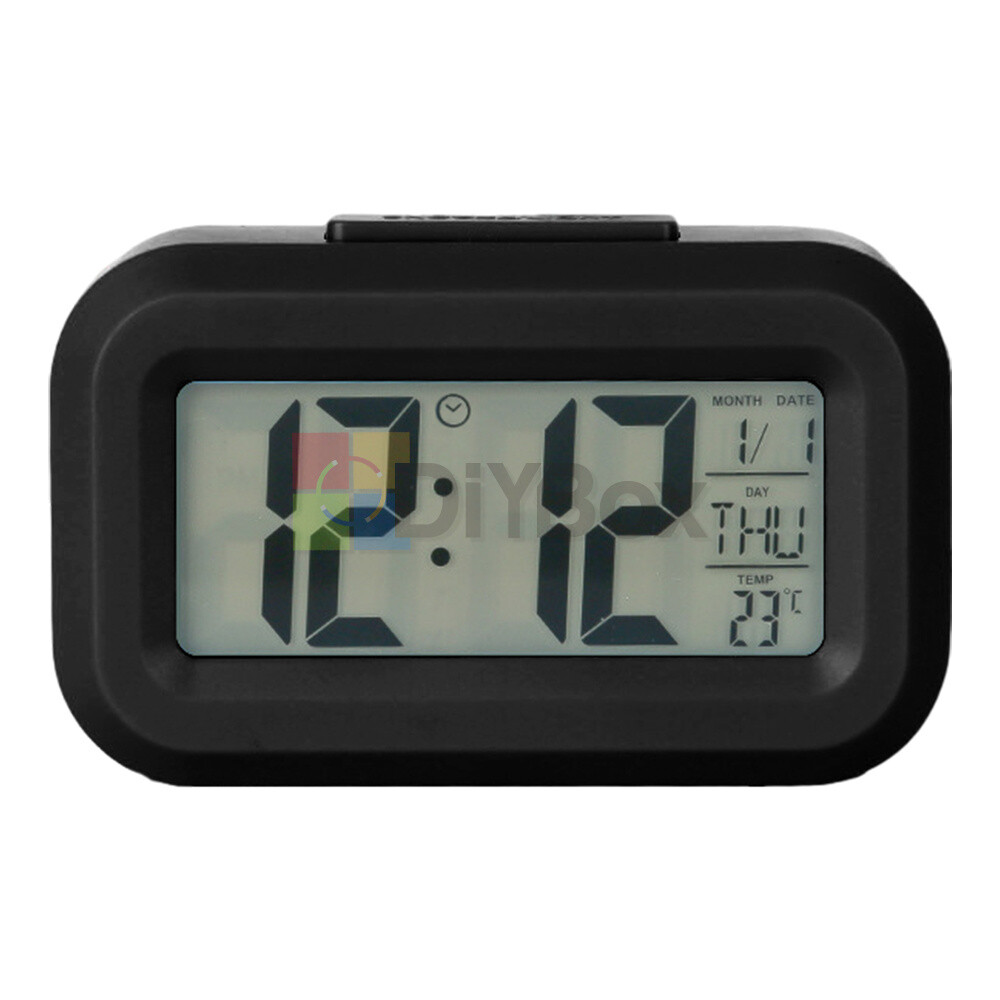 Mini Electronic Clock Time Lightweight Thermometer Alarm Clock Temperature Meter