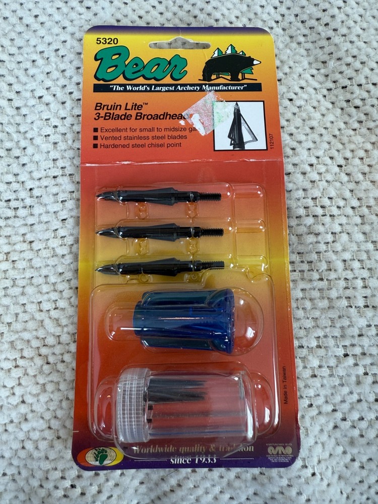 Bear Archery Bruin Lite 3 Blade Broadheads