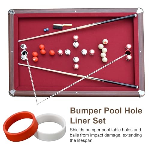 Hole Liners for Bumper Pool Table Plastic Replacement Bumper Table Hole Rings