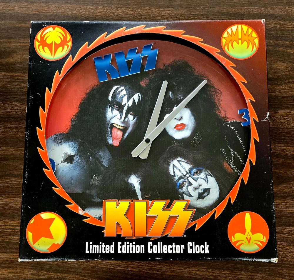 KISS - Limited Edition Collector Clock (#44057) 2002 (TESTED)