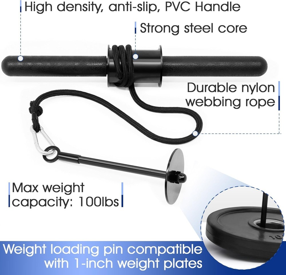 Yes4All Wrist and Forearm Blaster - Roller & 16.30", A. Basic - Black