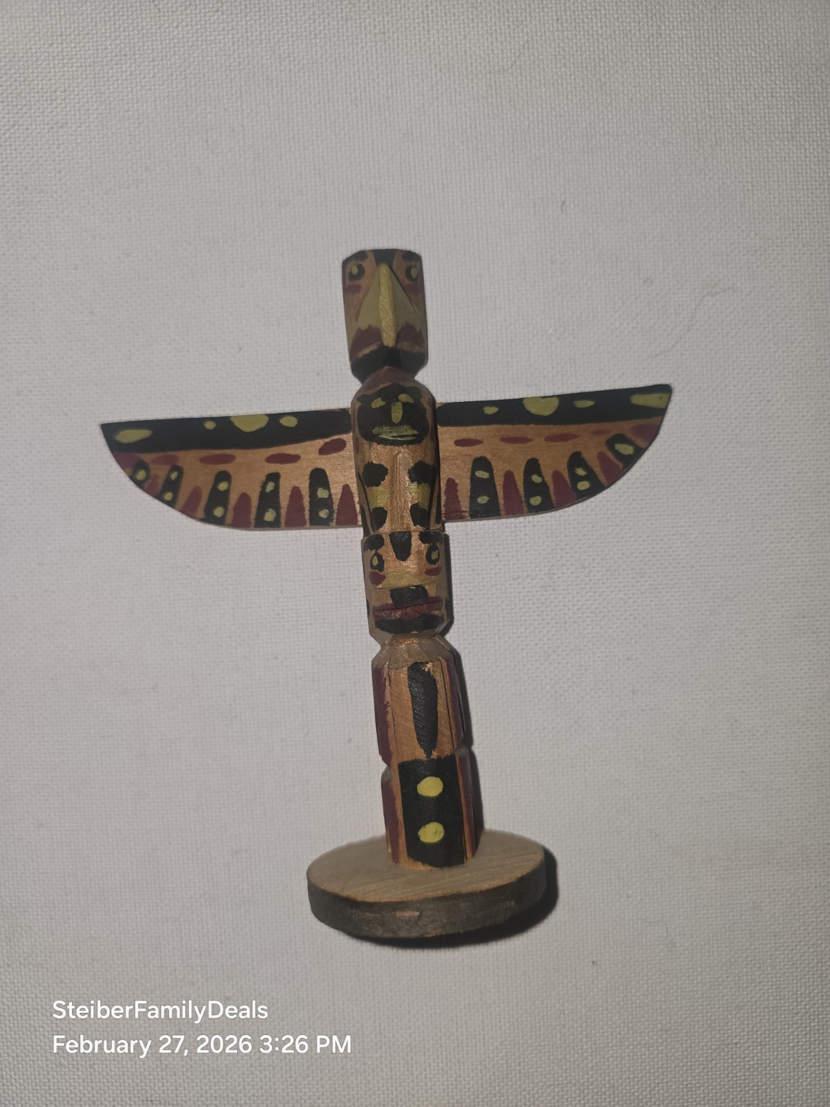 Vtg Totem Pole by Chief Mathias Joe Capilano Squamish Nation Cedar Thunderbird