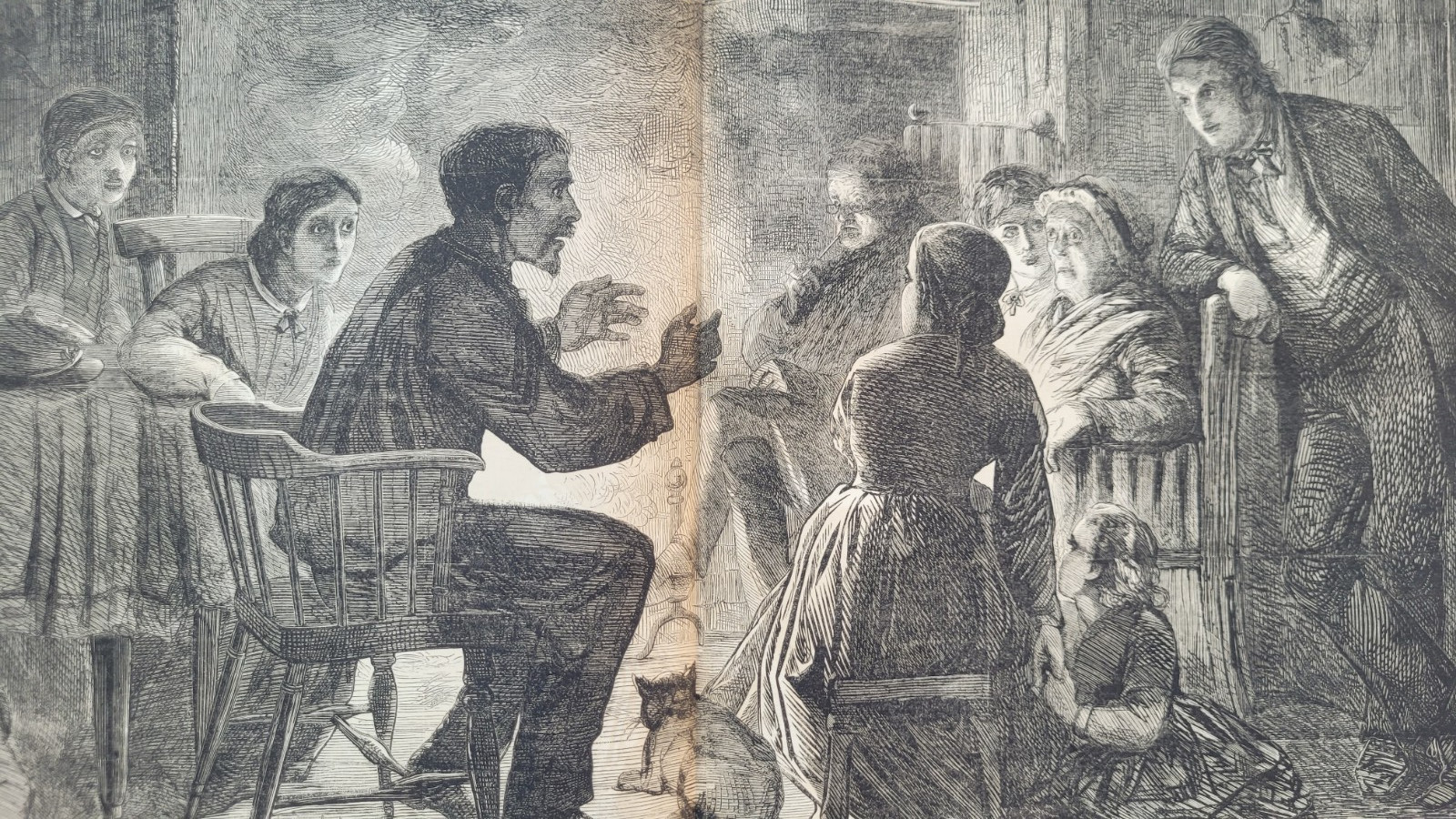 Home Again! The Story of a Life in Rebel Prisons vintage print 1865 dramatic!