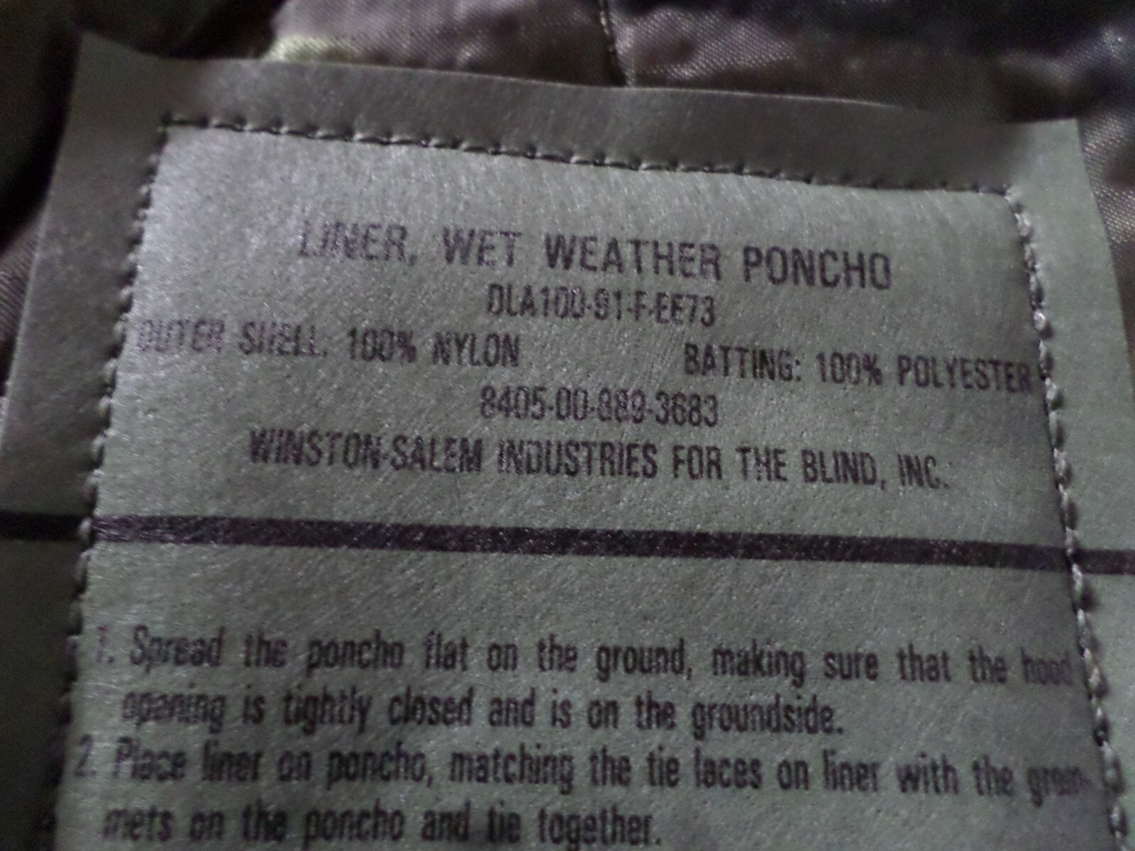 New Military issue Poncho Liner Woodland Camouflage Woobie Blanket USA Made