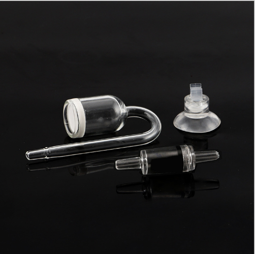 Aquarium CO2 System Diffuser Check Valve U Shaped Glass Tube Bend Accessory DIY