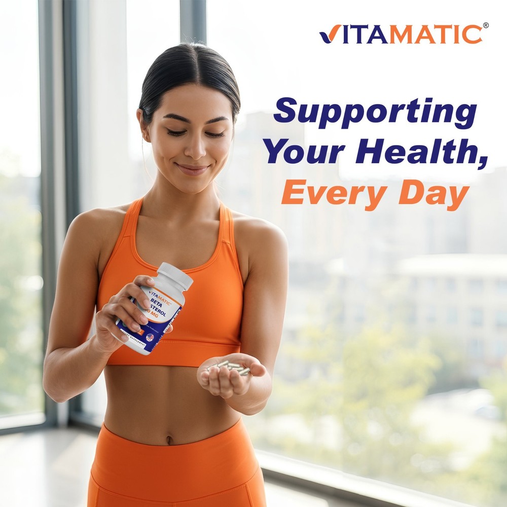 Vitamatic Beta Sitosterol Complex 400 mg 180 Capsules - 2 Pack