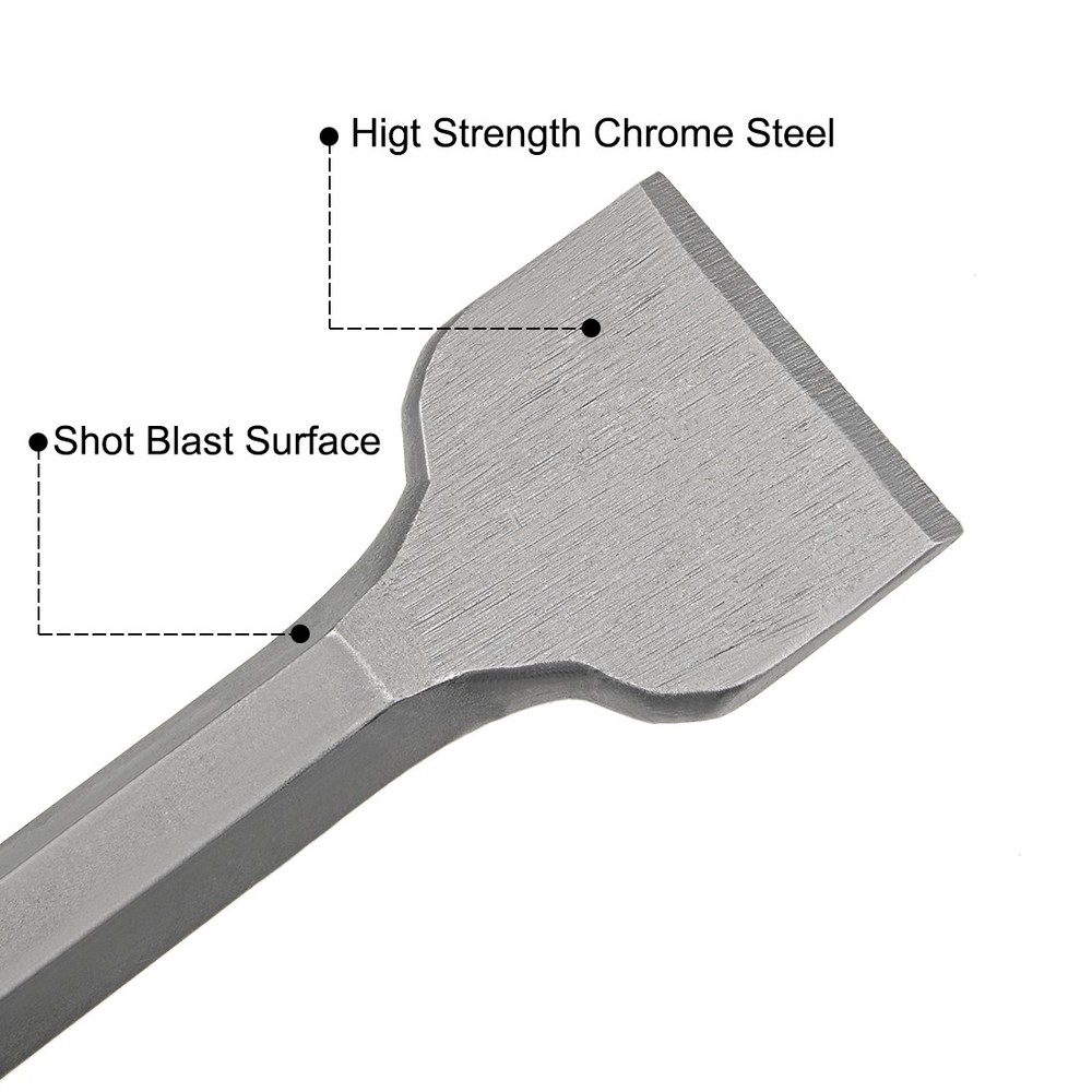 50mm Dia. Scraping Chisel Masonry Drill Bit Hex Shank Edging Chipping Tool