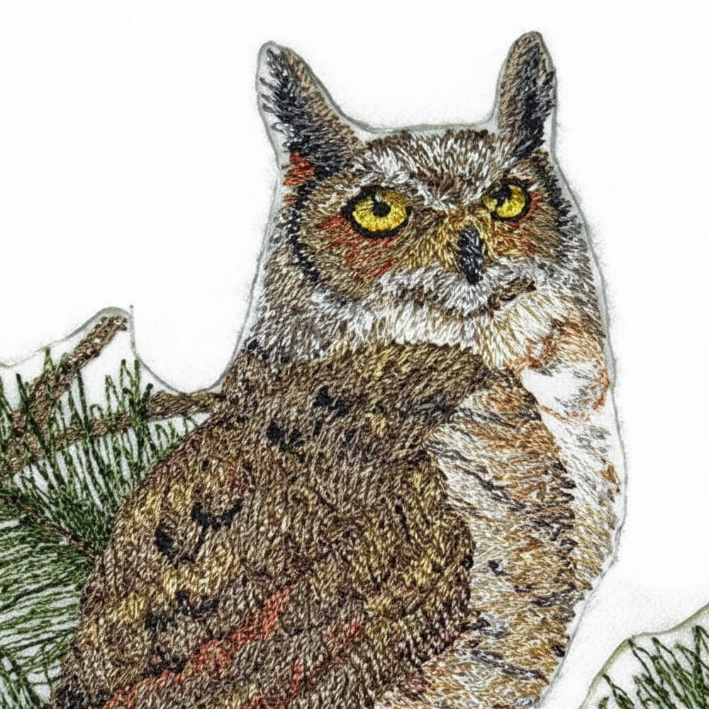 Great Horned Owl Embroidered Patch