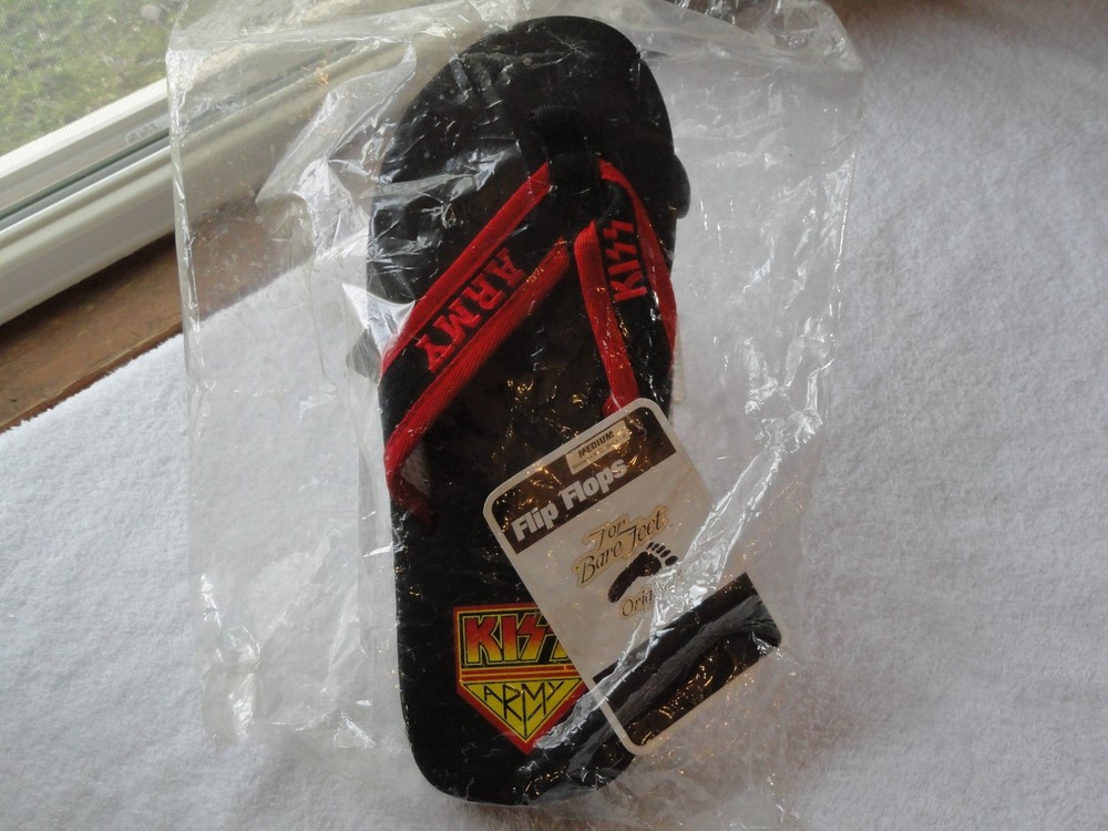 KISS ARMY FLIP FLOPS SEALED