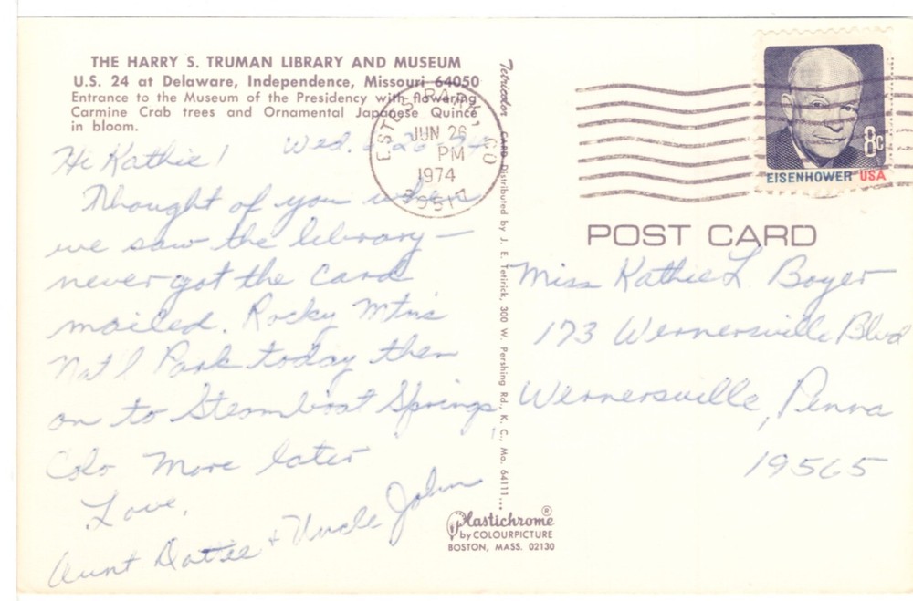 HARRY S. TRUMAN LIBRARY & MUSEUM, INDEPENDENCE, MO - PC3225