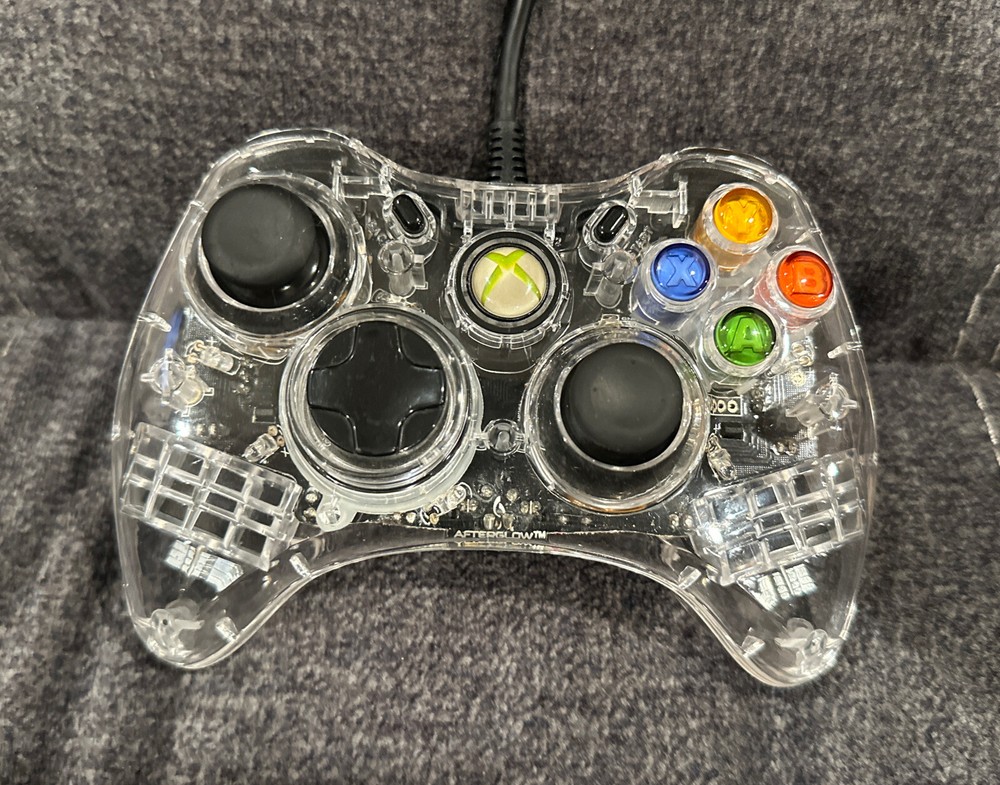 After Glow Wired Controller Microsoft Xbox 360! ~ Works Great! ~ Fast Shipping!
