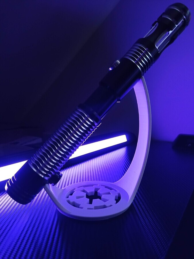 Display Stand Tilted Holder for Star Wars Lightsaber - Galactic Empire