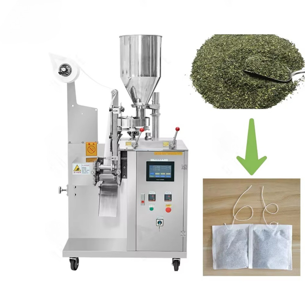 High Speed Small Teabag Scale Tea Bag Making Packing Machine with Thread Line