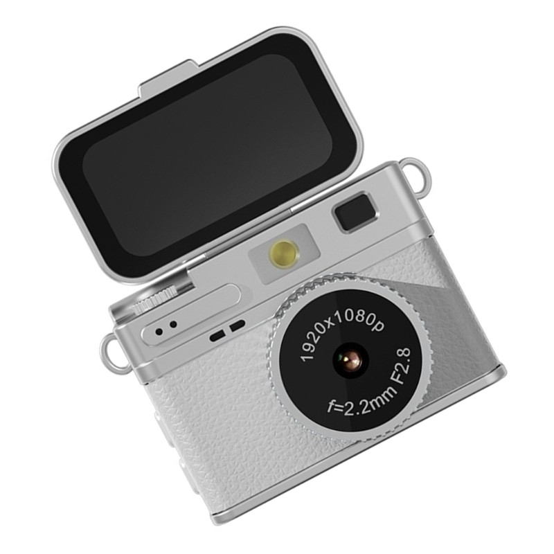 Small Digital Camera With Retro Design And Multiple Mode Flip Screen Easy to Use