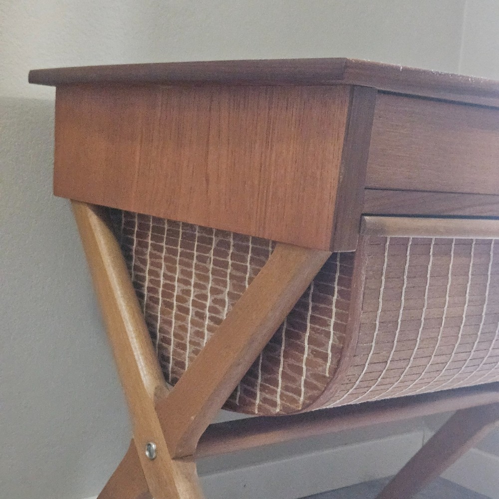 MID CENTURY Norwegian Sewing Table