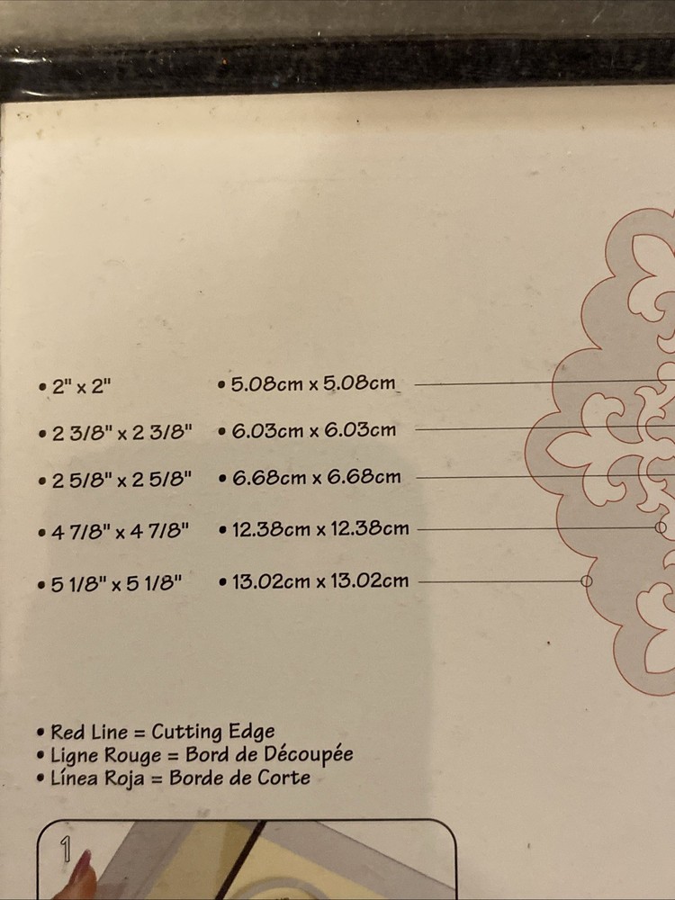 SISSIX Die Cut Framelits - Fleur de Lis Edging NEW