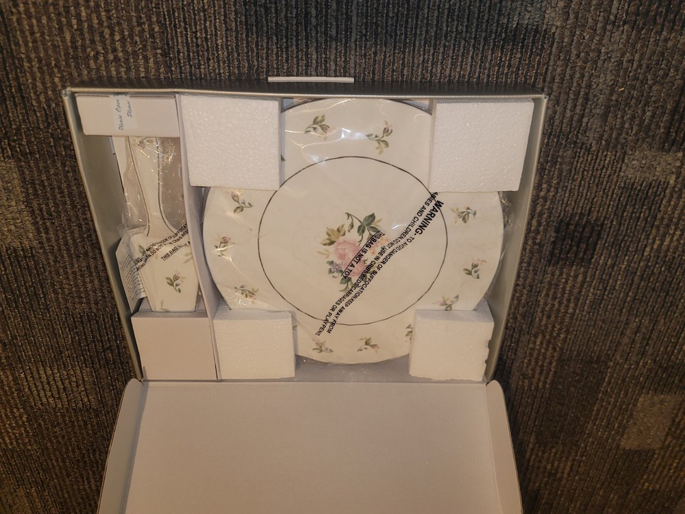 Gorham 1831 Crystal Wedding Cake Server Set 2 Pieces