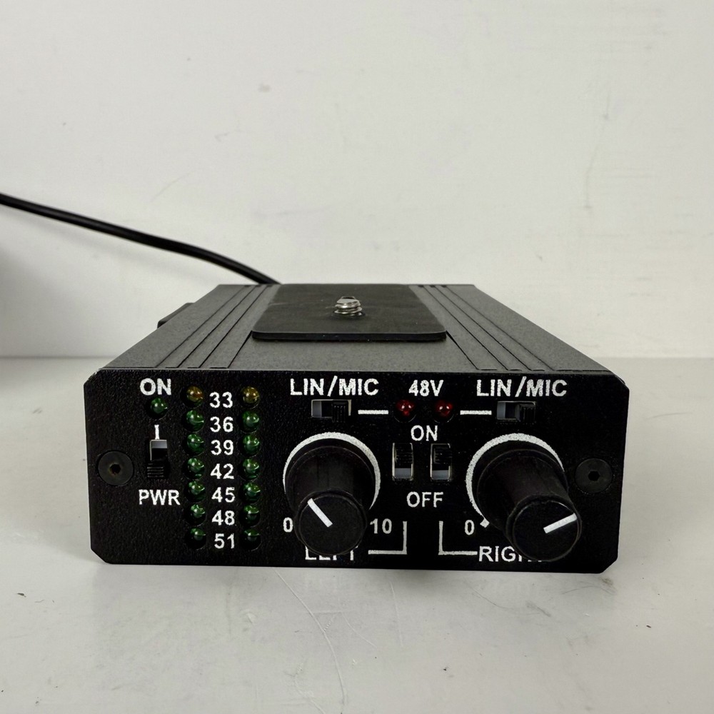 BeachTek DXA-6VU v2 Camera XLR Audio Adapter Mixer w TUMI Case Untested