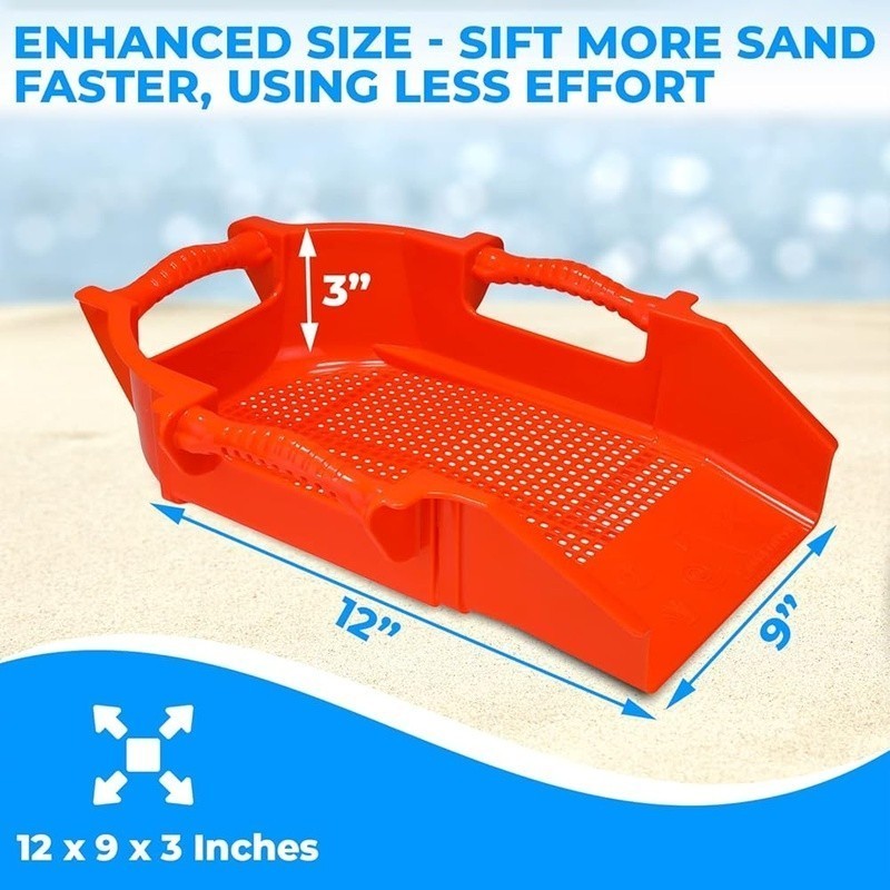 Treasure Digger Sand Sifter Tool Beachcombing Shells Shark Teeth Finds New
