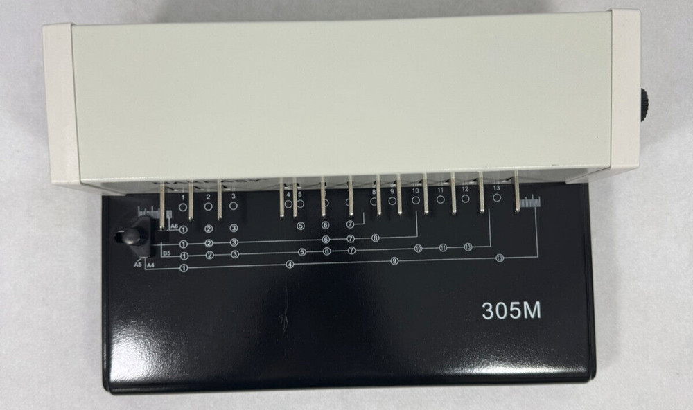MAKEASY 305M Manual Binding Machine Adjustable Punch Pins Compact Durable