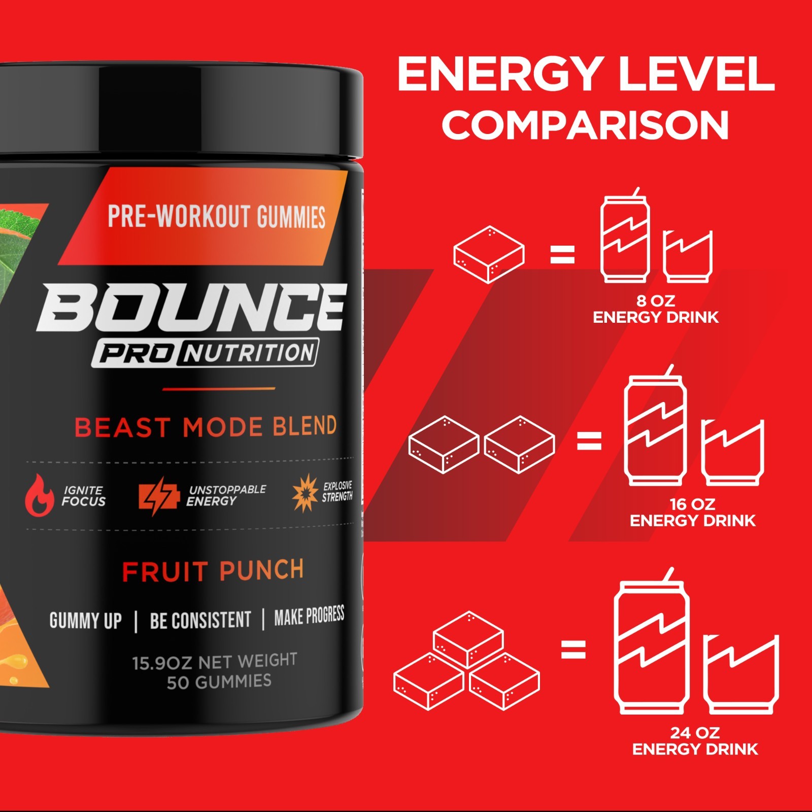 Pre-Workout Gummies - Beast Mode