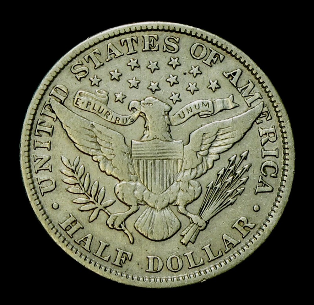 1907 BARBER HALF DOLLAR - VF