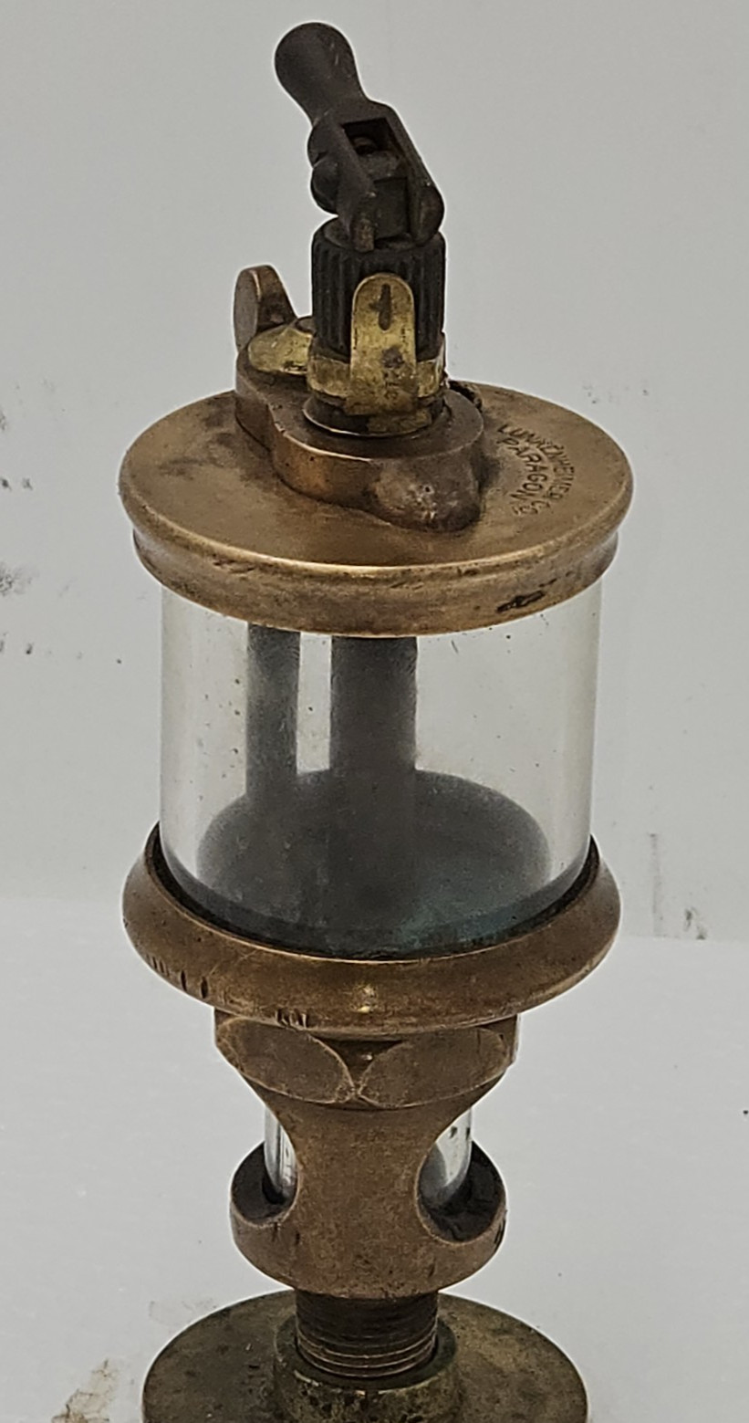 EARLY style Lunkenheimer PARAGON No 2 Cylinder Oiler Lubricator Hit Miss Engine