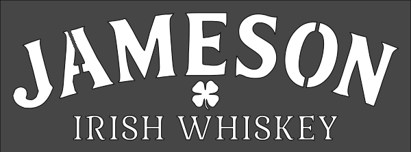 4"x10" Clear Plastic Stencil - Irish Whiskey (SC315)***