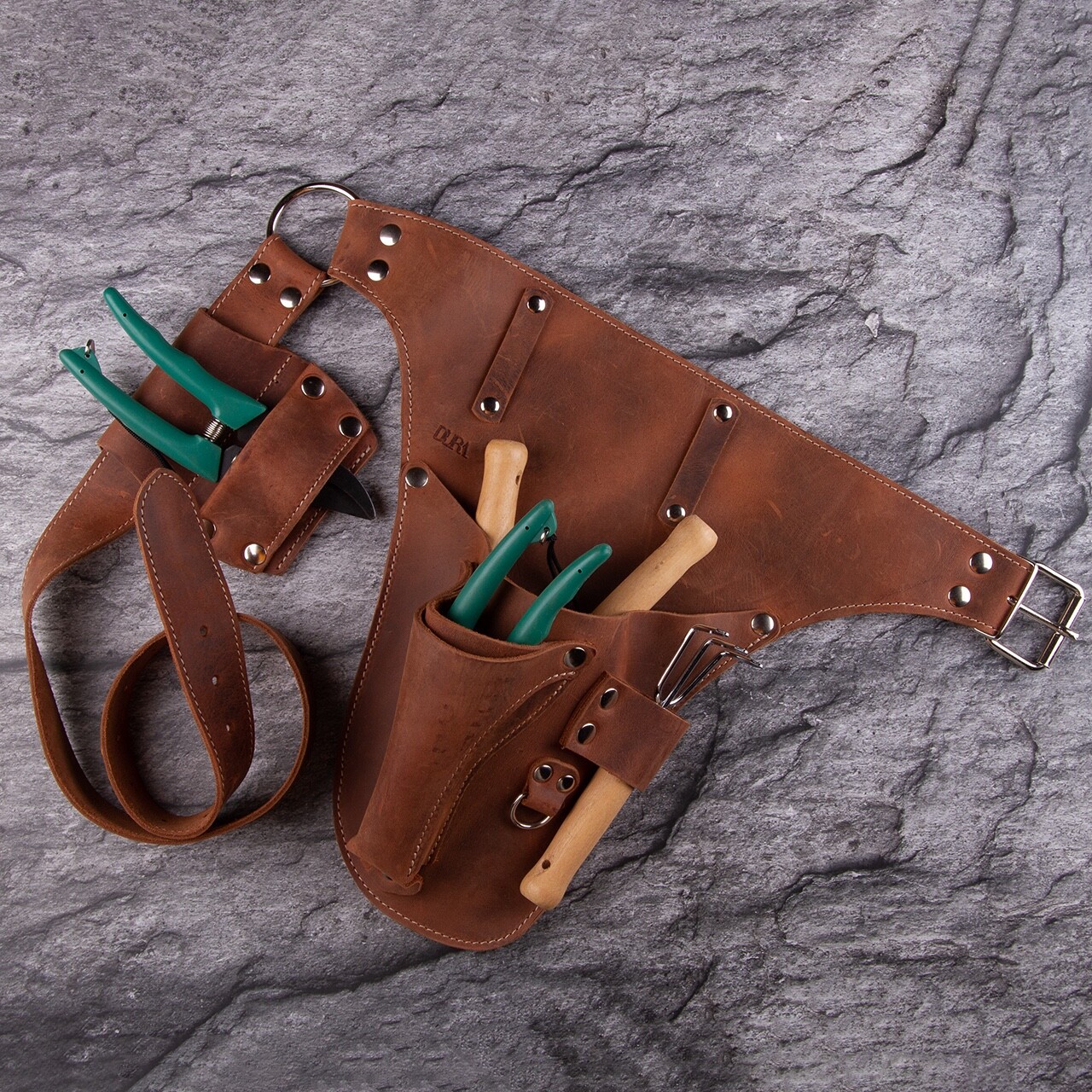 Leather Tool Belt. Personalized florist Tool Belt Leather, Gardening Belt