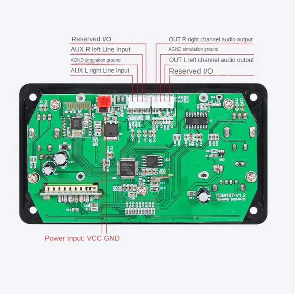 LCD MP3 Player Module 28X64 Display Bluetooth Digital Audio Decoder Board7773
