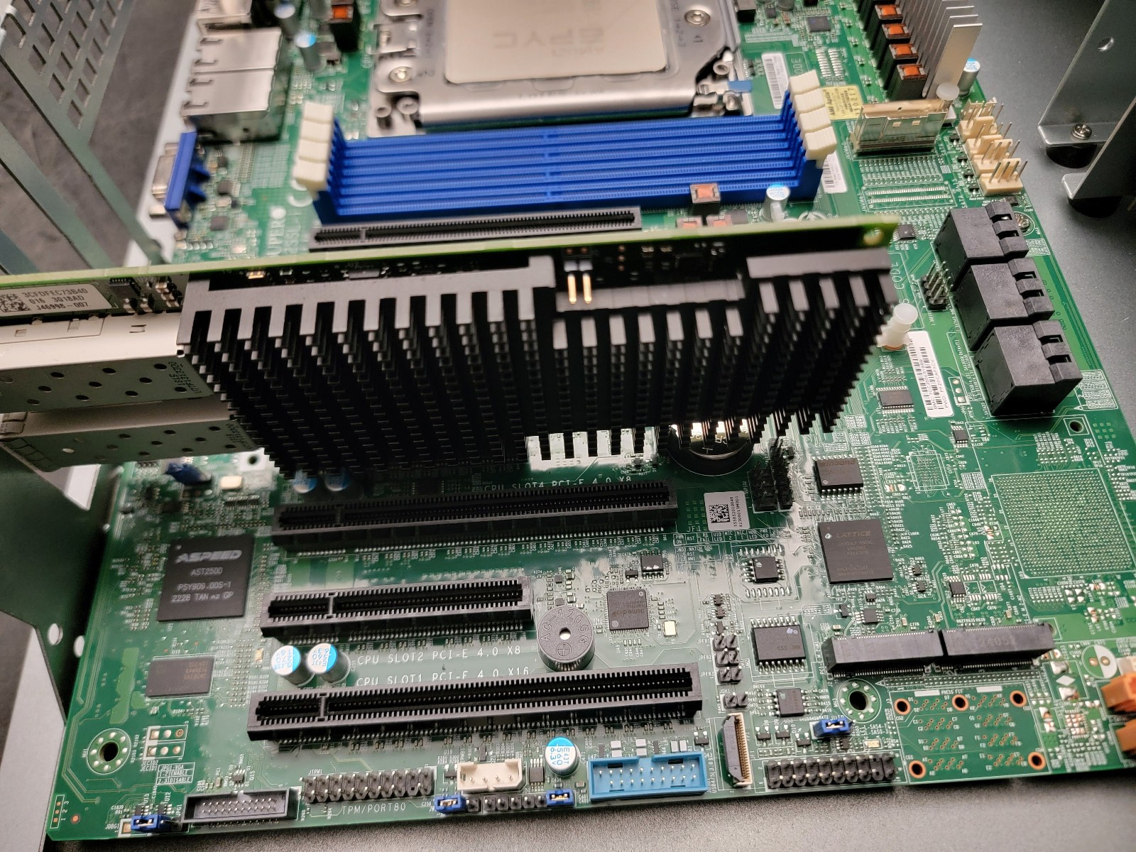 Combo: Supermicro H12SSL-i ATX + AMD EPYC 7V13 ES 64-core + XXV710 2x25G SFP28