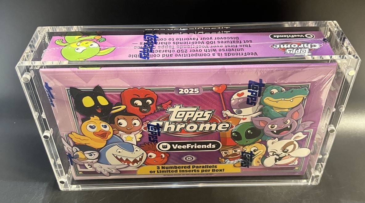 Acrylic Display Case Magnetic Lid FITS 2025 Topps Chrome VeeFriends Hobby Box