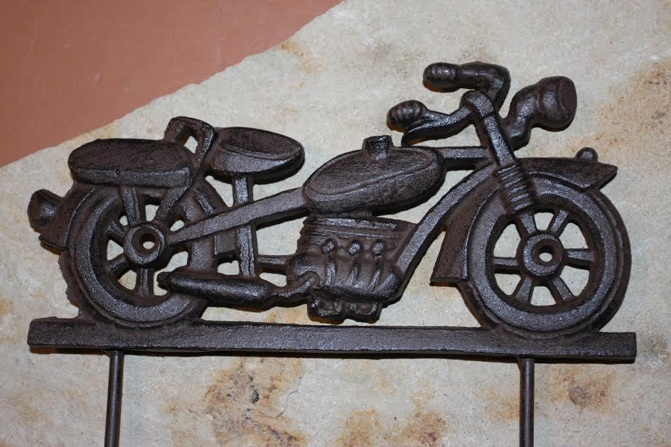 (3)pcs, Vintage Motorcycle Wall hook, Biker Garage Wall Decor, Solid Cast Iron