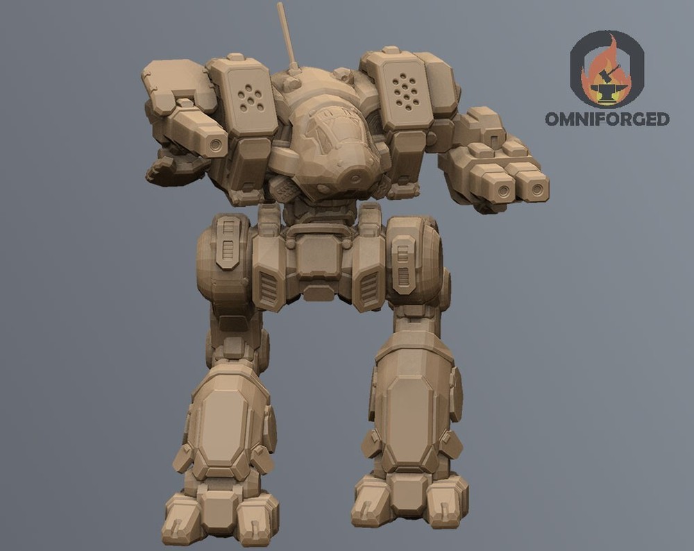 Black Lanner  Mini BKL-Prime MWO Mech Miniature Compatible with Battletech