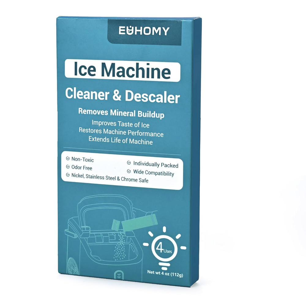 Ice Maker Cleaner & Descaler | 4 Use & Individually Packed | Ice Machine Cleaner