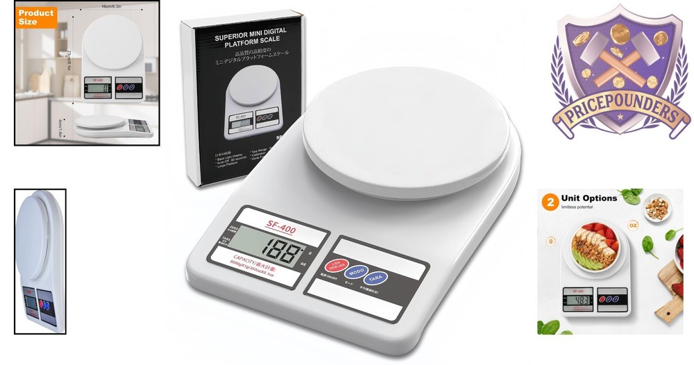 High Precision Kitchen Scale with Digital Display - Ideal for Cooking & Baking