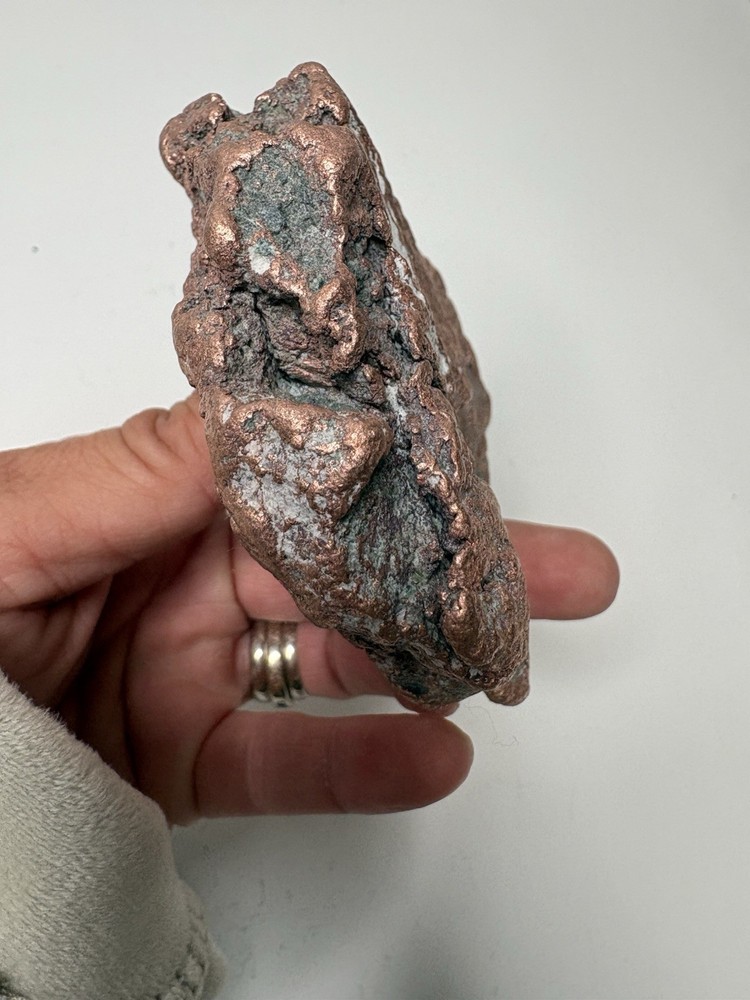 Pure Native Michigan Solid Copper Nugget Specimen Keweenaw Peninsula Mineral