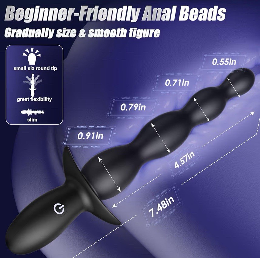 BEISAR Anal Vibrator Beginner-Friendly 10 Vibrating Butt Plug with APP Control