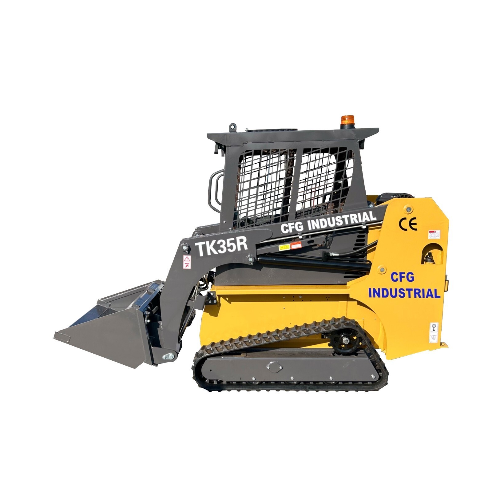 CFG 1.5 Ton Mini Compact Crawler Track Skid Steer Loader EPA Gas Engine Vertical