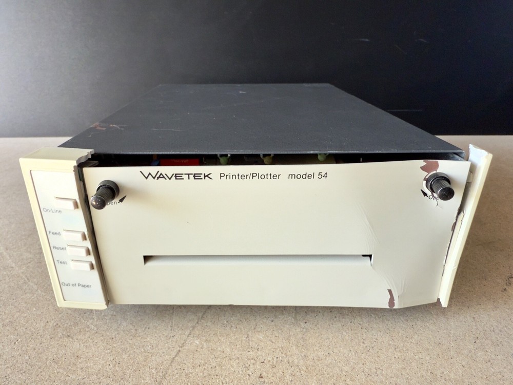 Wavetek Model 54 Printer Plotter For Parts/Broken