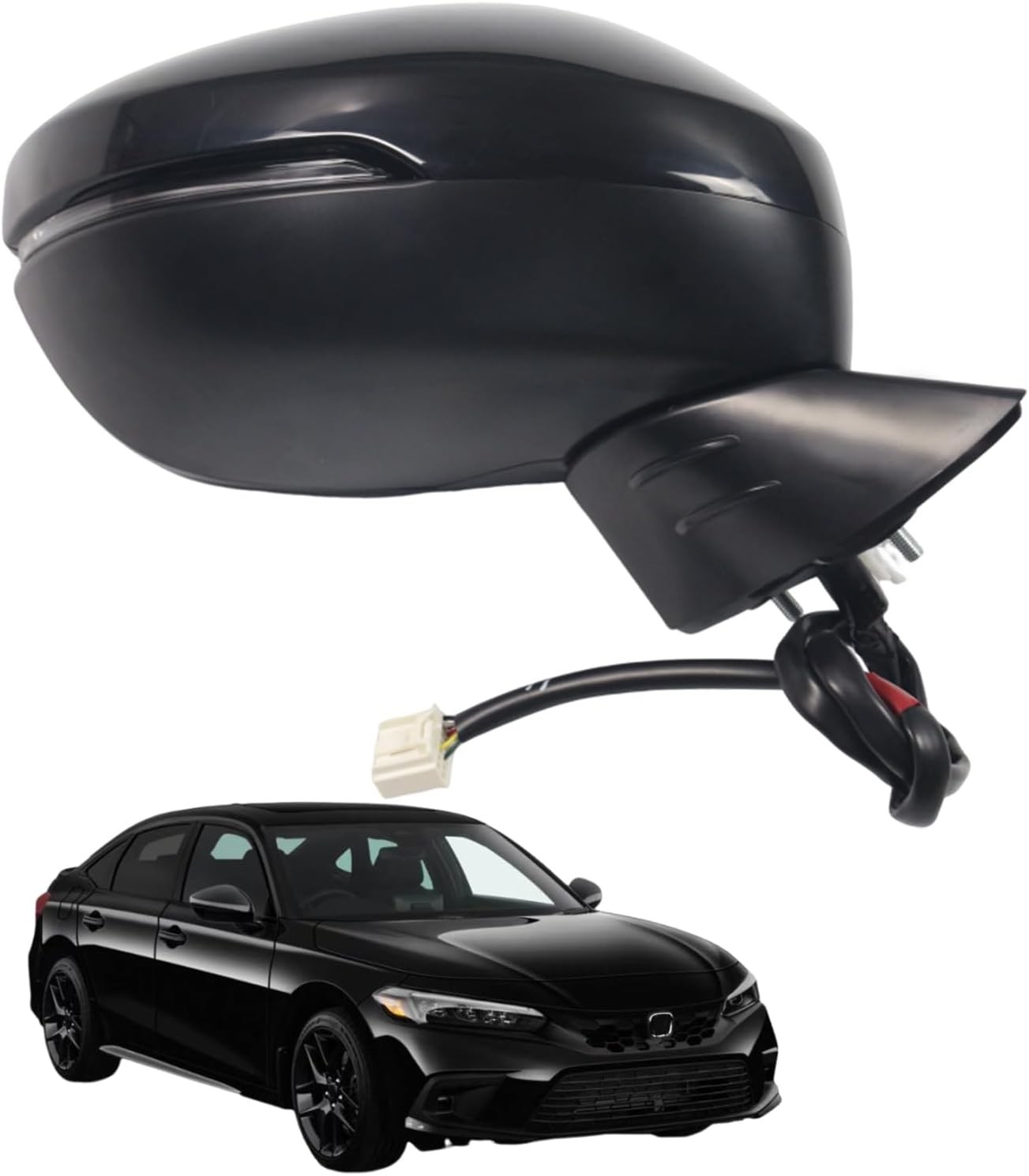 For Honda Civic 2022-2025 Right Passenger Side Mirror Power Heated Signal BSM