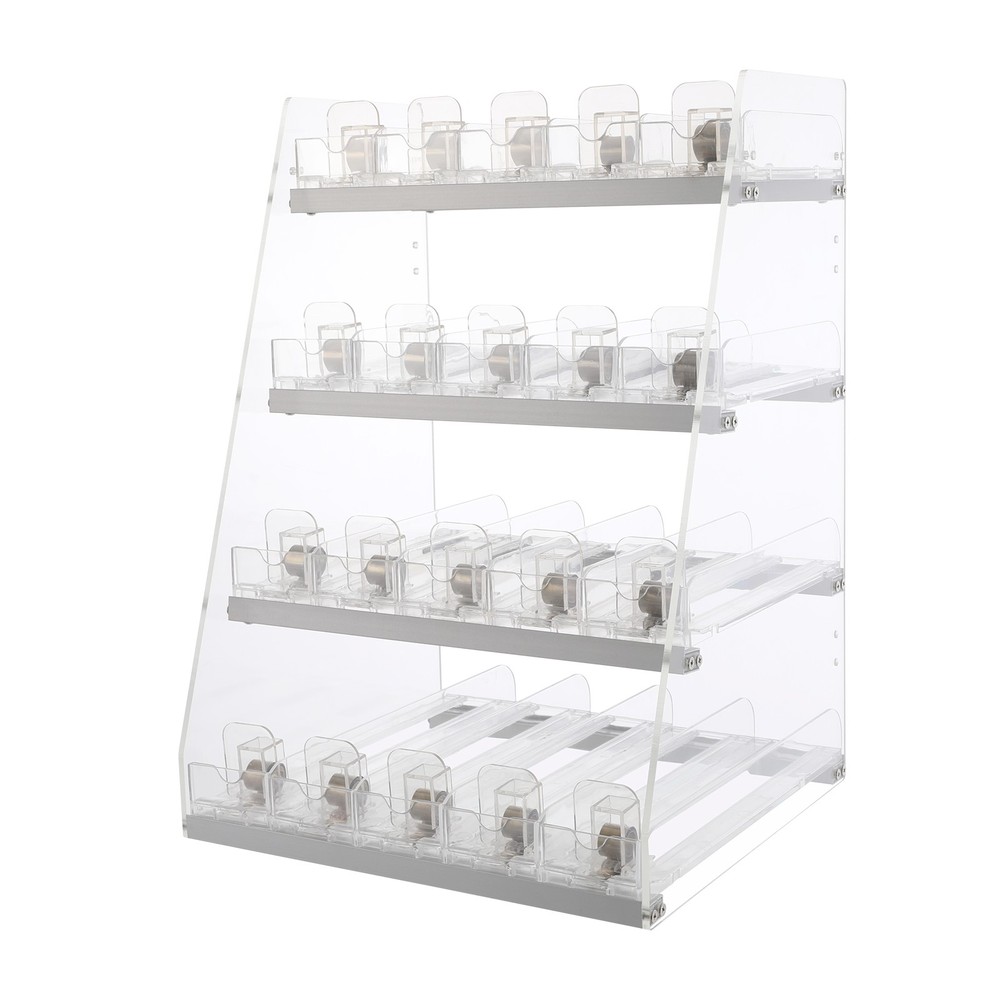 Cigarette Display Rack, Multi-Tier Cigarette Clear Acrylic Retail Display Case