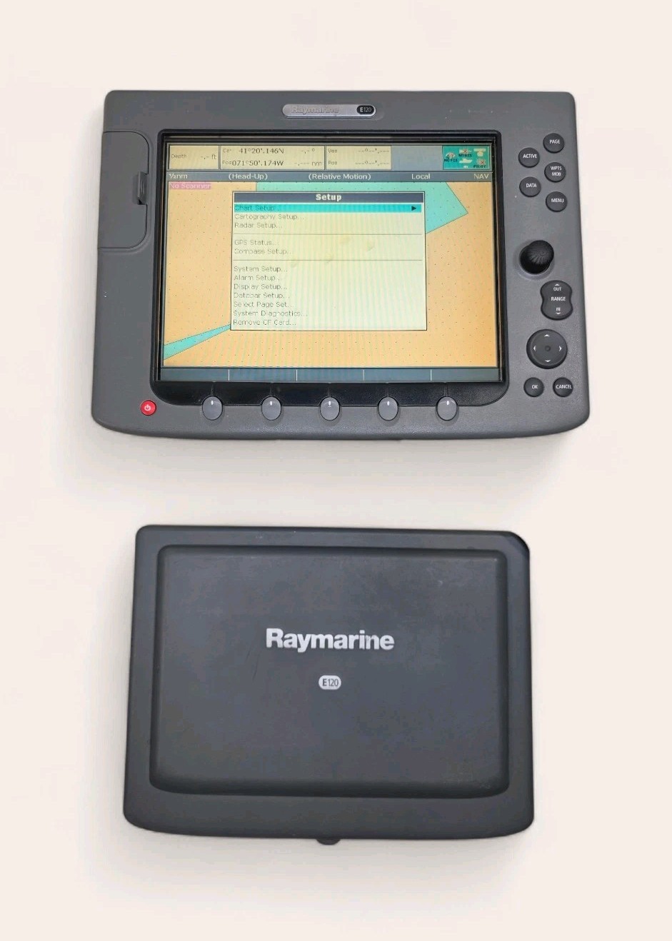 Raymarine E120 Classic Chartplotter & MFD Display, AS-IS (READ DESCRIPTION)!!!