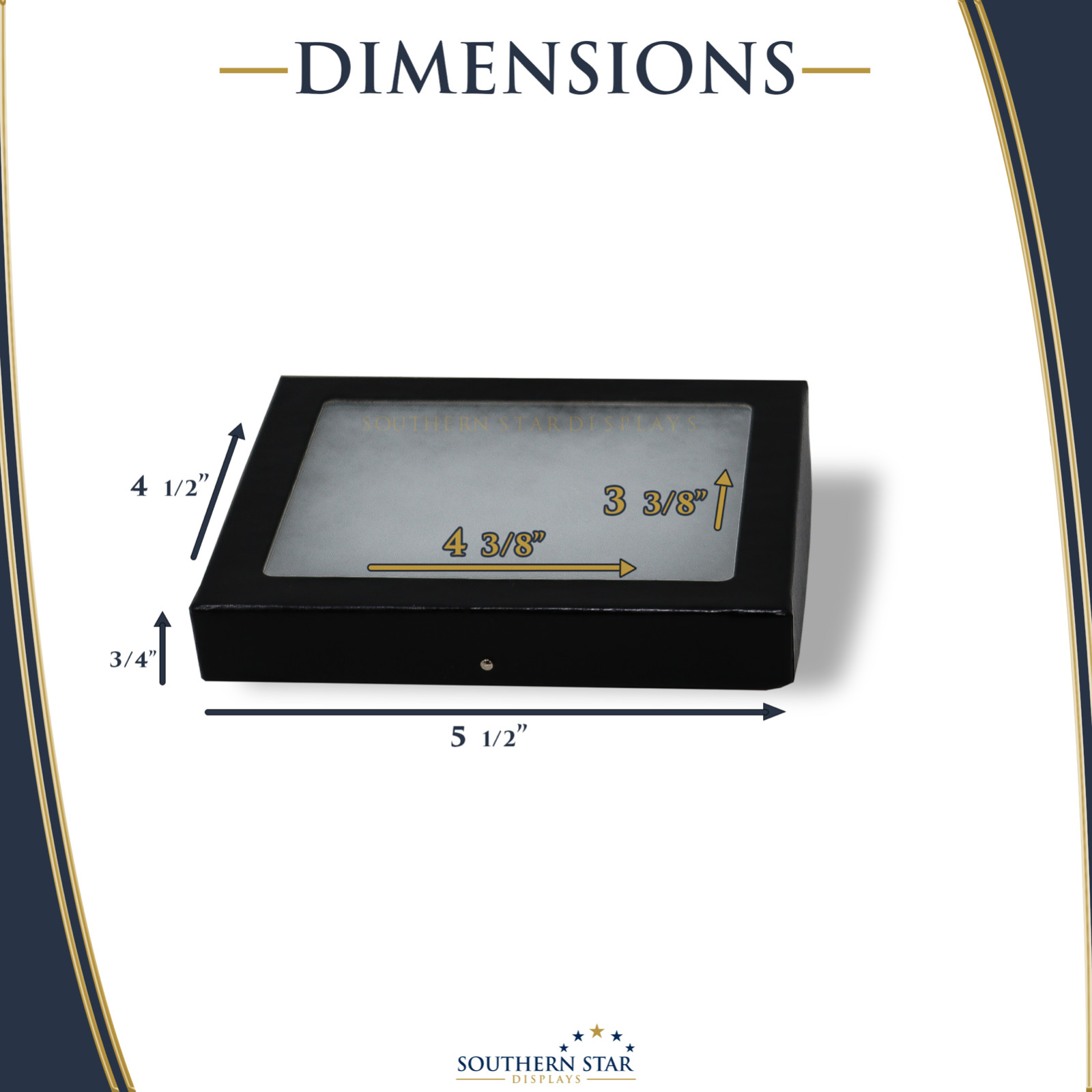 6 Pack of 4 x 5 x 3/4 Riker Display Cases Box for Collectibles Jewelry & More