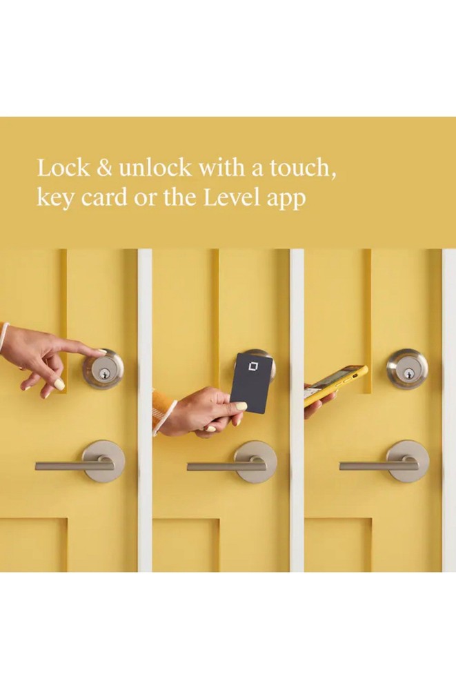 Level Lock Touch Edition Smart Lock Bluetooth Apple HomeKit Ring Compatible NEW