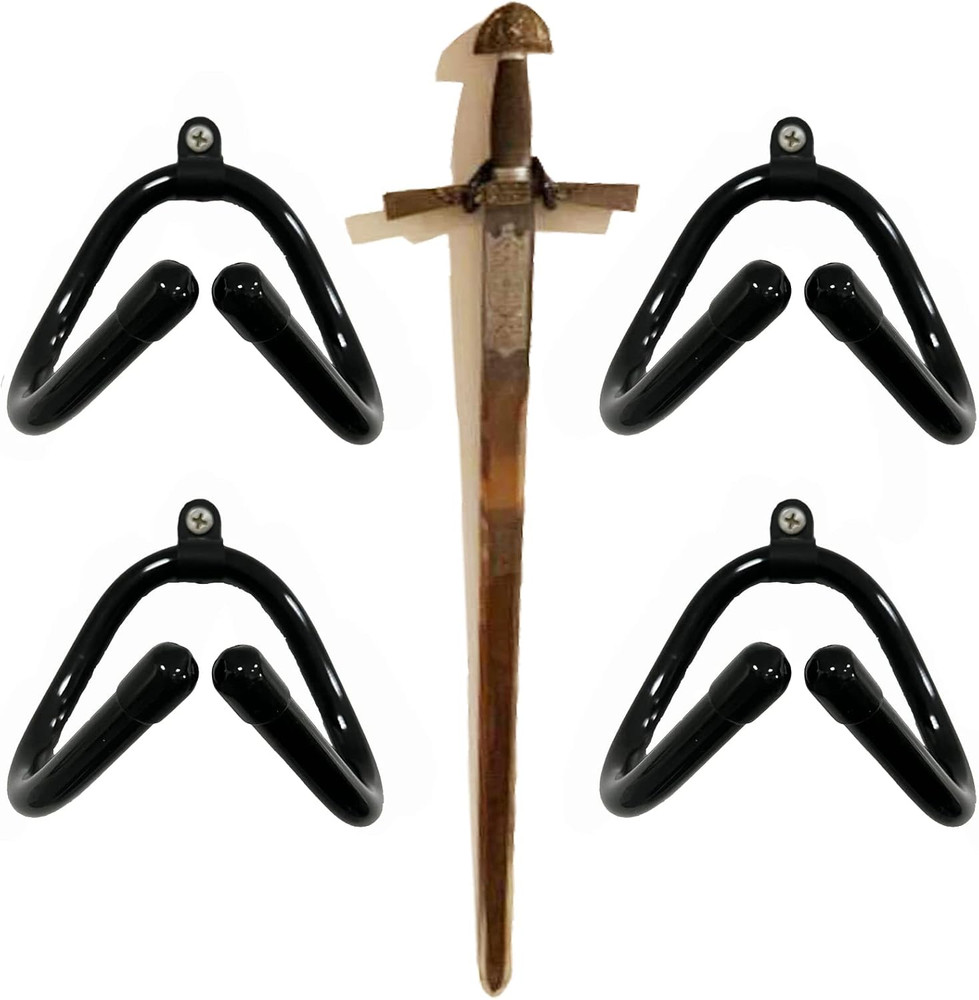 Pmsanzay 4 Pack Mini Adjustable Wall Mount Hook Display Hanger Rack - Strong & F
