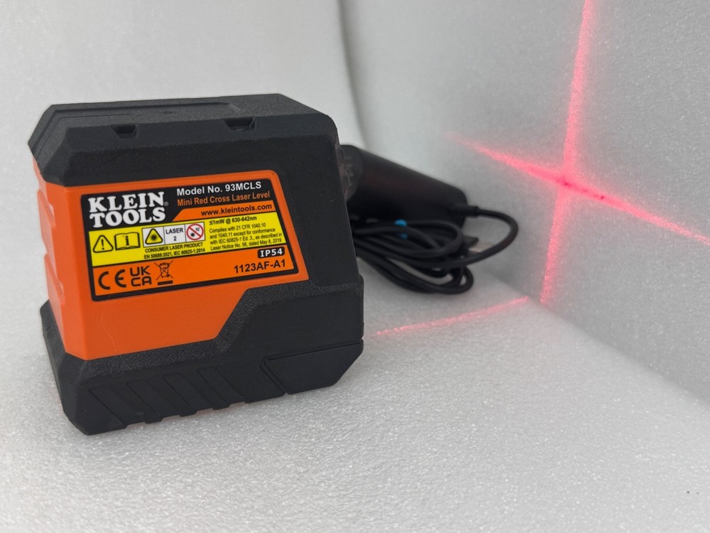 KLEIN TOOLS [93MCLS] MINI RED CROSS LINE LASER LEVEL - [NO BRACKET]