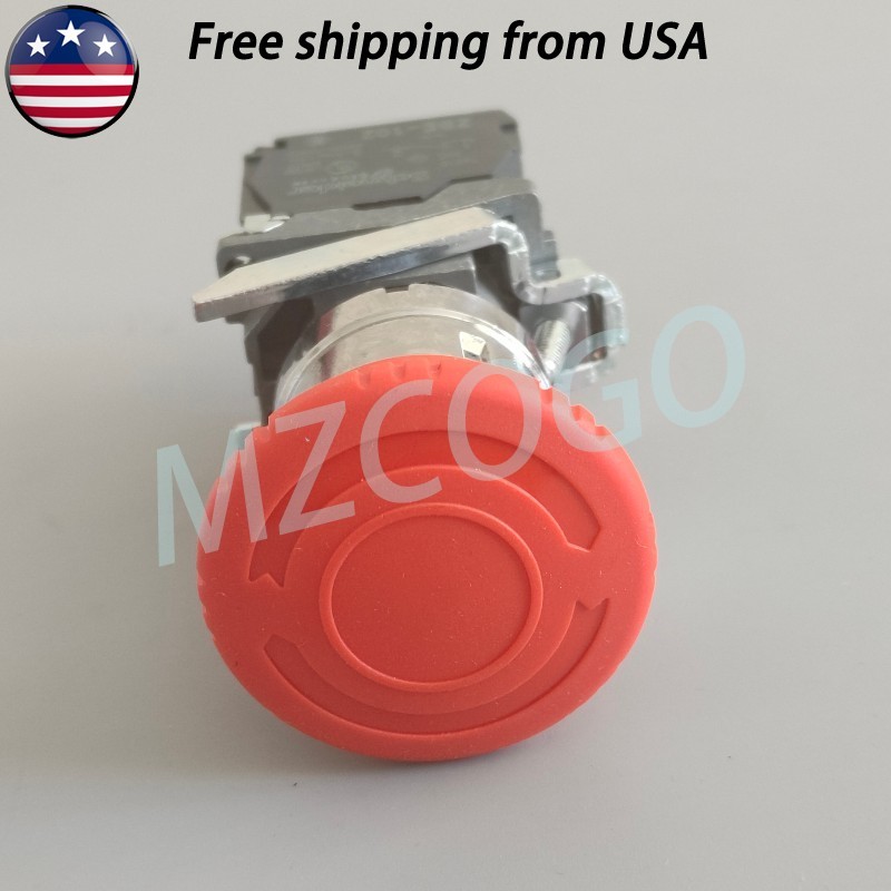 For Schneider XB4BS8442 Emergency Stop Push Button XB4-BS8442 NC Fast Delivery