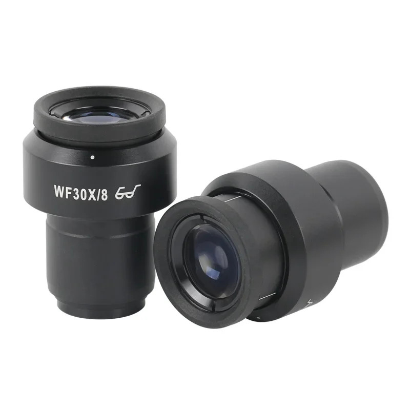 1 Pair Adjustable Wide Field WF30X/8MM Microscope Eyepiece for Stereo Microscope